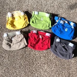6 Small gDiaper Covers and Pouches